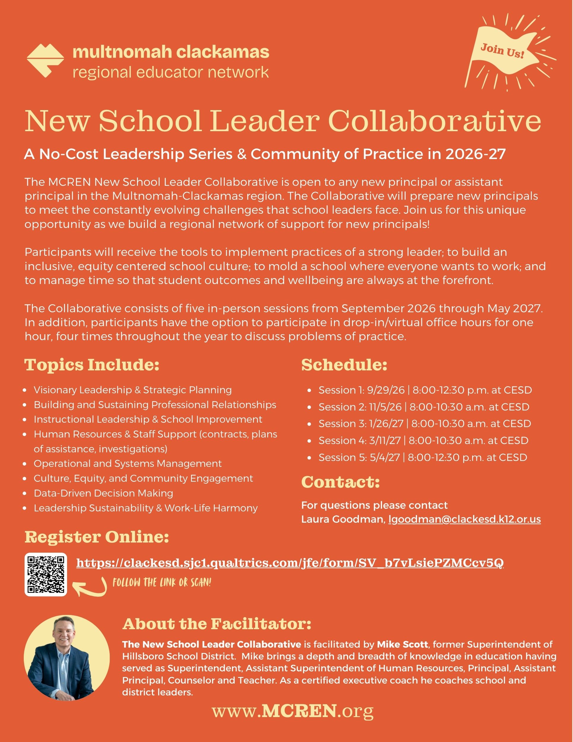 MCREN New school leader collaborative 26-27
